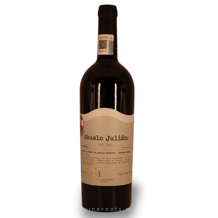 Vino Tinto Abuelo Julián Malbec | Puertas de la Peña | Querétaro | 18 meses de Crianza