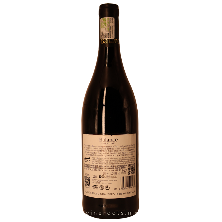 Vino Tinto Balance Winemaker's Shiraz 2023 | Western Cape, Sudáfrica | 750 ml