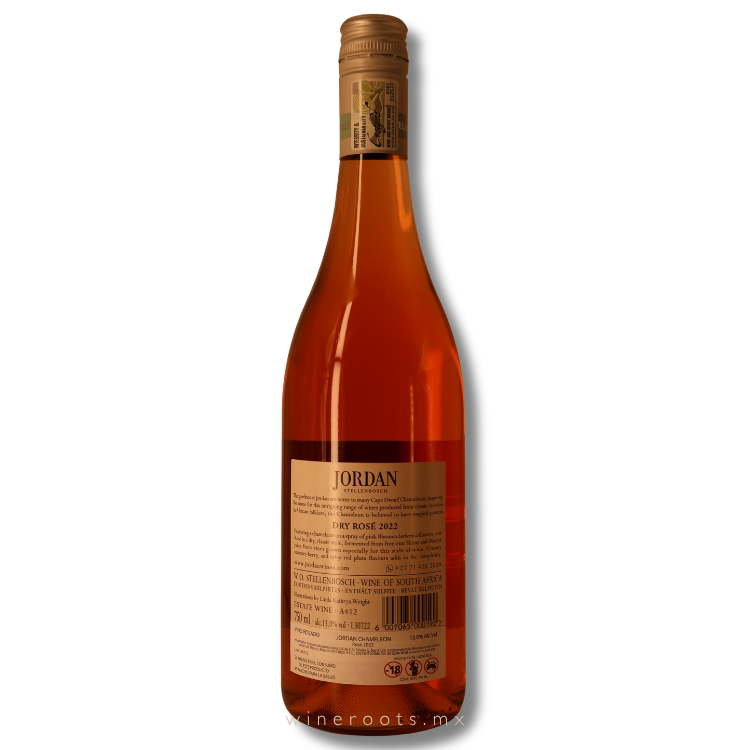Vino Rosado Jordan Chameleon Dry Rosé 2022 | Stellenbosch, Sudáfrica | 750 ml