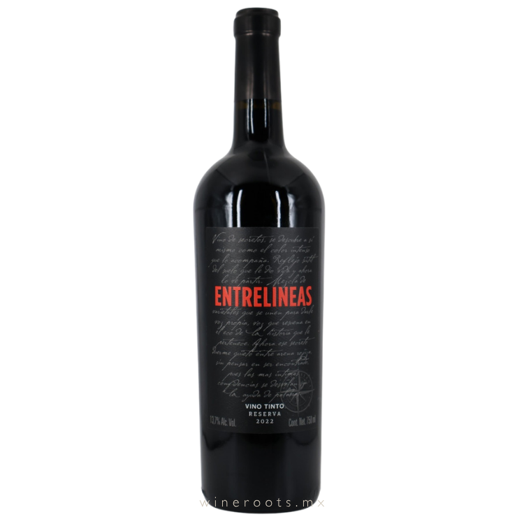 Vino Tinto Entrelíneas Reserva 2023 | Malbec, Syrah y Nebbiolo | Vinícola Santa Elena, Aguascalientes