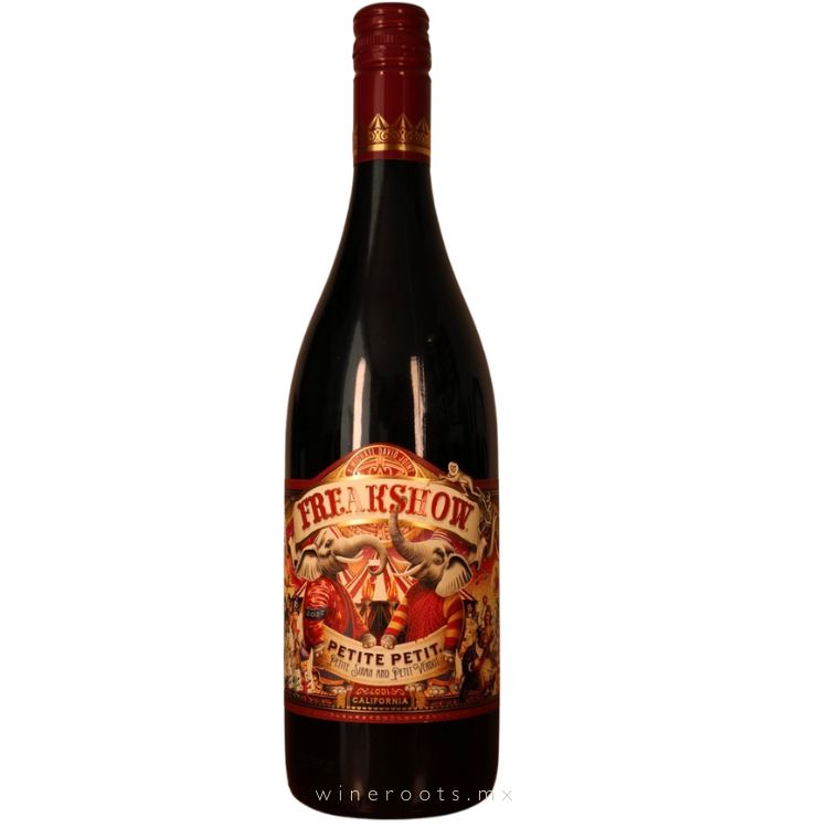 Vino Tinto Petite Petit FreakShow | Ensamble Petite Sirah y Petit Verdot | California