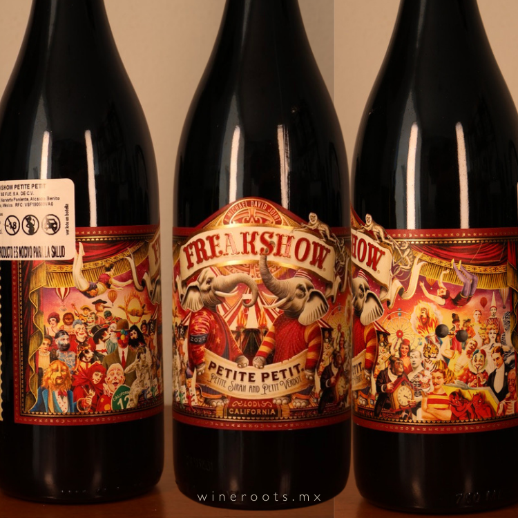 Vino Tinto Petite Petit FreakShow | Ensamble Petite Sirah y Petit Verdot | California