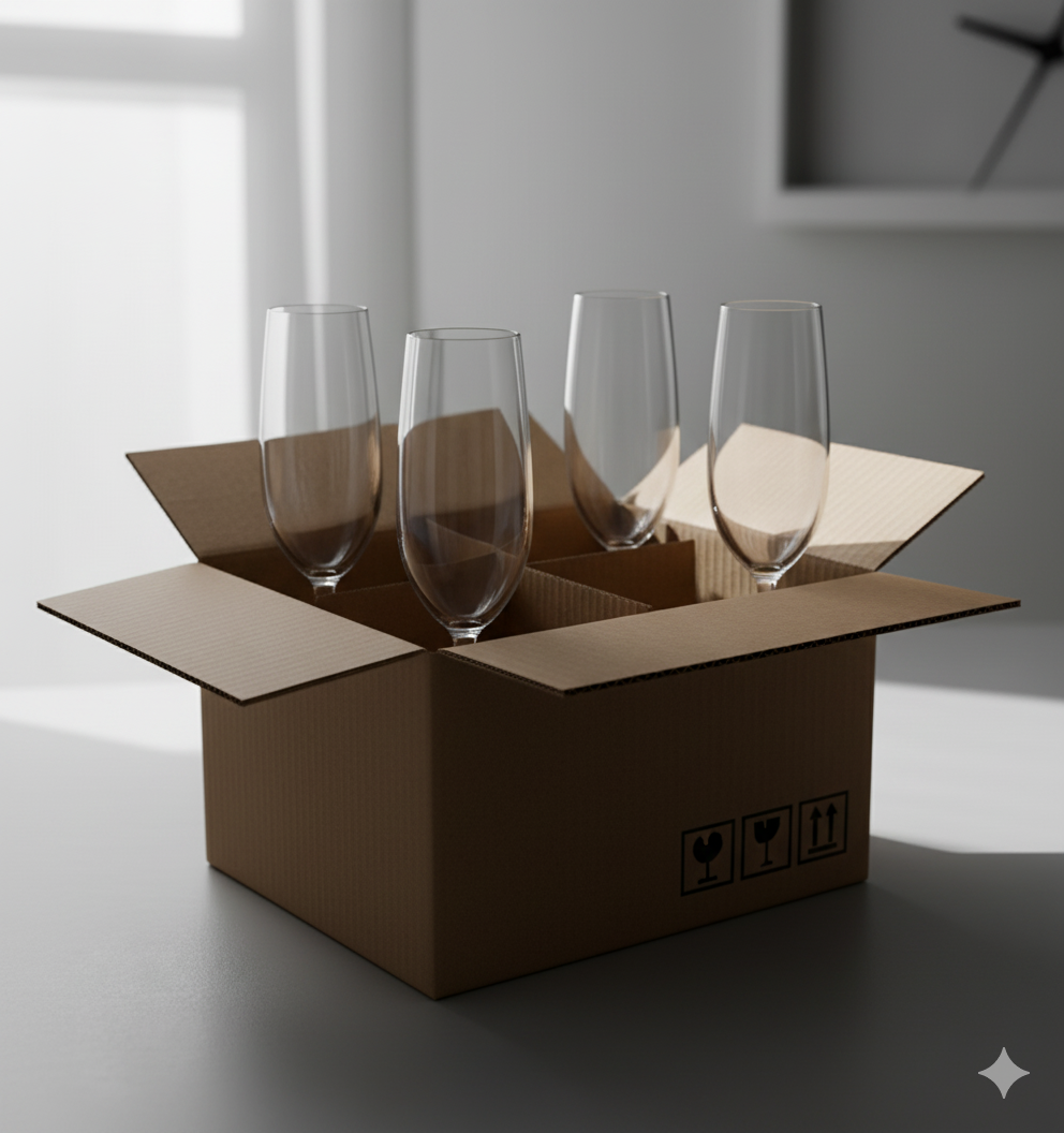 Pack De 4 Copas Flauta Vina 237ml Para Champagne Nude