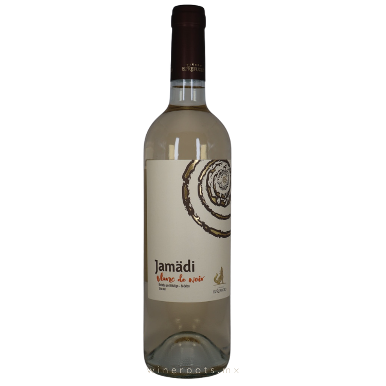 Vino Blanco Jamädi Blanc de Noir Malbec 2023 | Viñedo El Refugio, Hidalgo, México