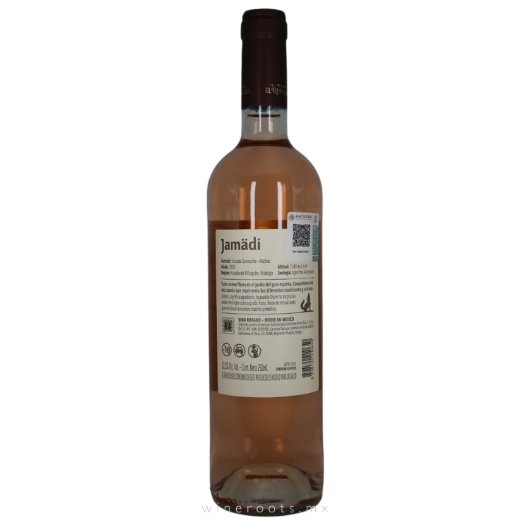 Vino Rosado Jamädi Grenache - Malbec 2022 | Viñedo el Refugio, Hidalgo 750 ml