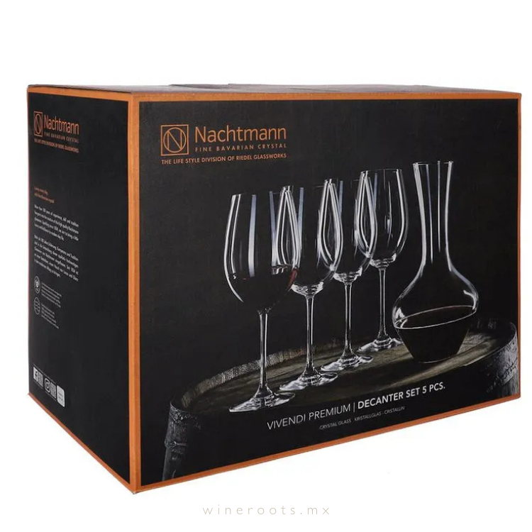Nachtmann Set De Decanador + 4 Copas Vivendi by Riedell