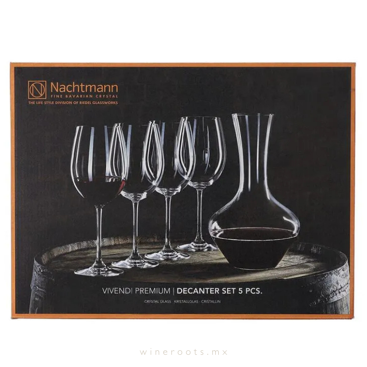 Nachtmann Set De Decanador + 4 Copas Vivendi by Riedell