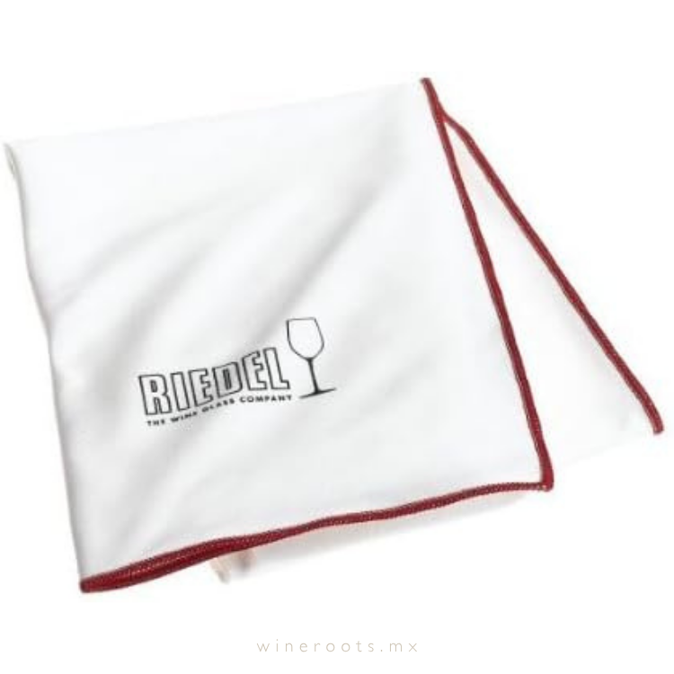 Set de 3 Paños de Microfibra Riedel para Limpieza de Copas | Blanco | Alta Durabilidad