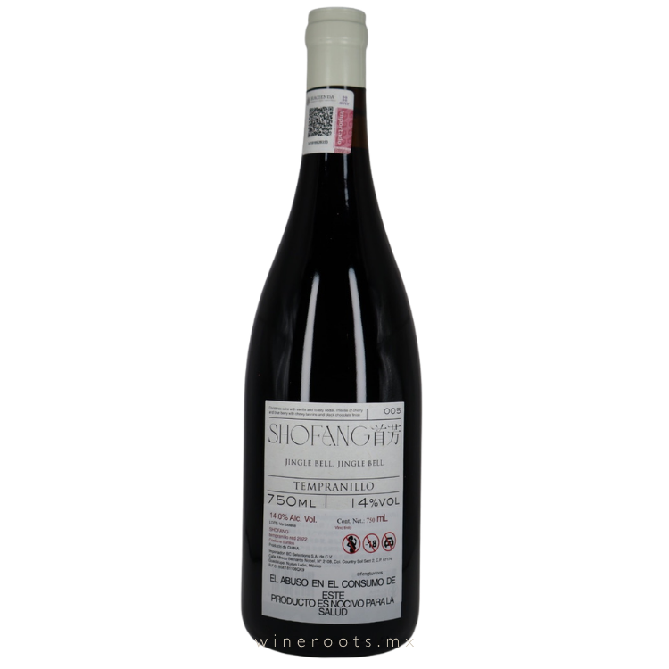 Vino Tinto Chino Shofang Tempranillo 2022 | Hebei, China