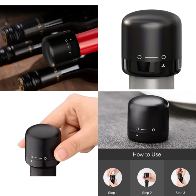 Tapón Preservador de Vacío Profesional para Vinos | Wineroots