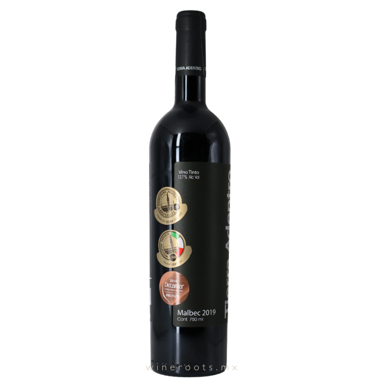 Vino Tinto Tierra Adentro Malbec 2019 | Zacatecas, México | 12 meses de barrica