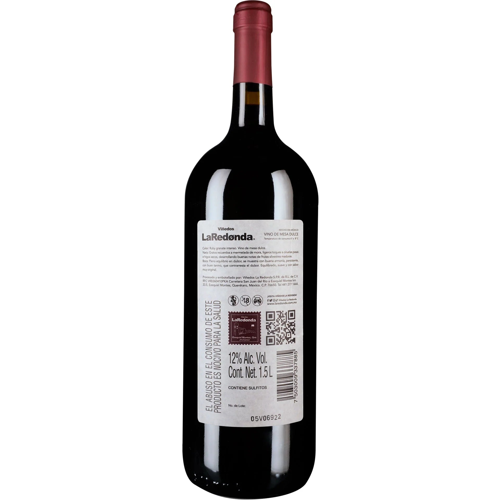 Vino Tinto Ruby La Redonda 750ml