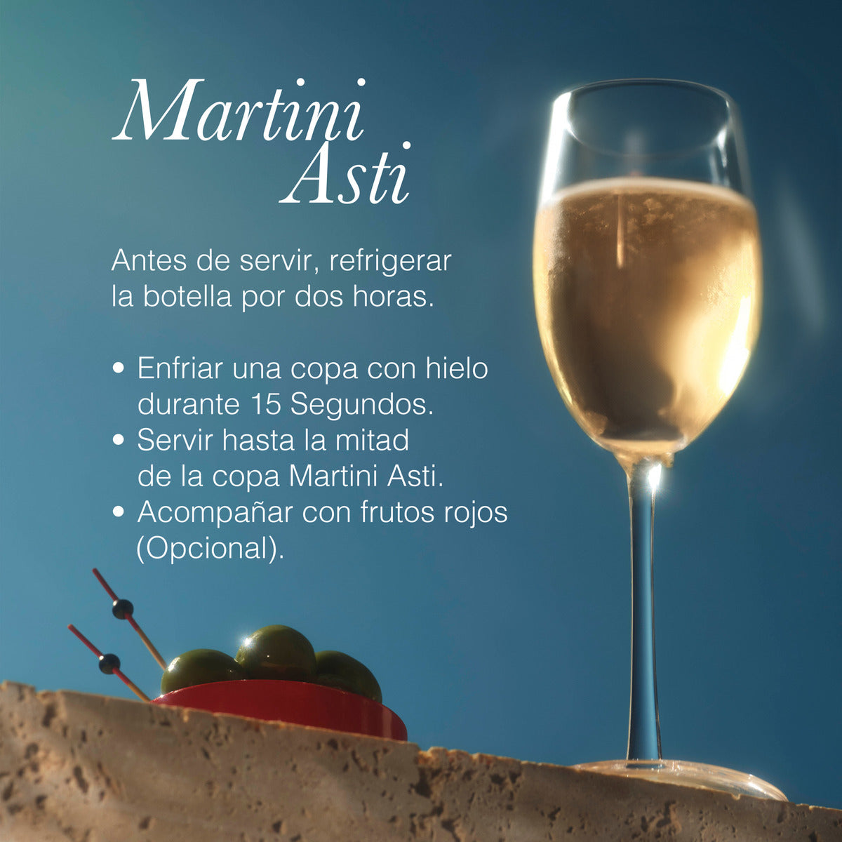 Vino Espumoso Martini Asti DOCG 750 ml | El Dulce Corazón de Italia